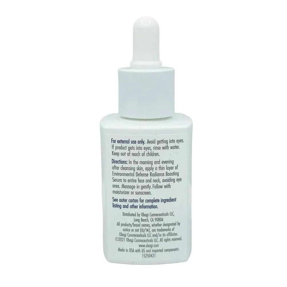 Obagi Environmental Defense Radiance Boosting Serum - 1.0 fl oz / 30 ml